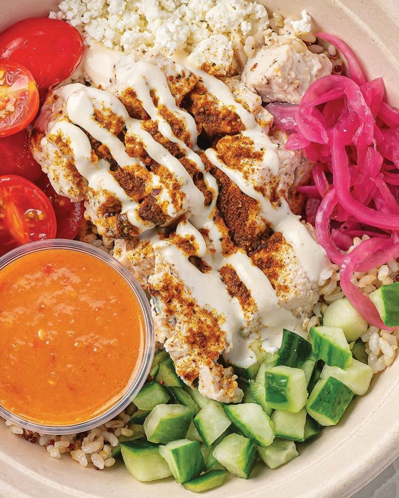 Shawarma Chicken With Quinoa Brown Rice