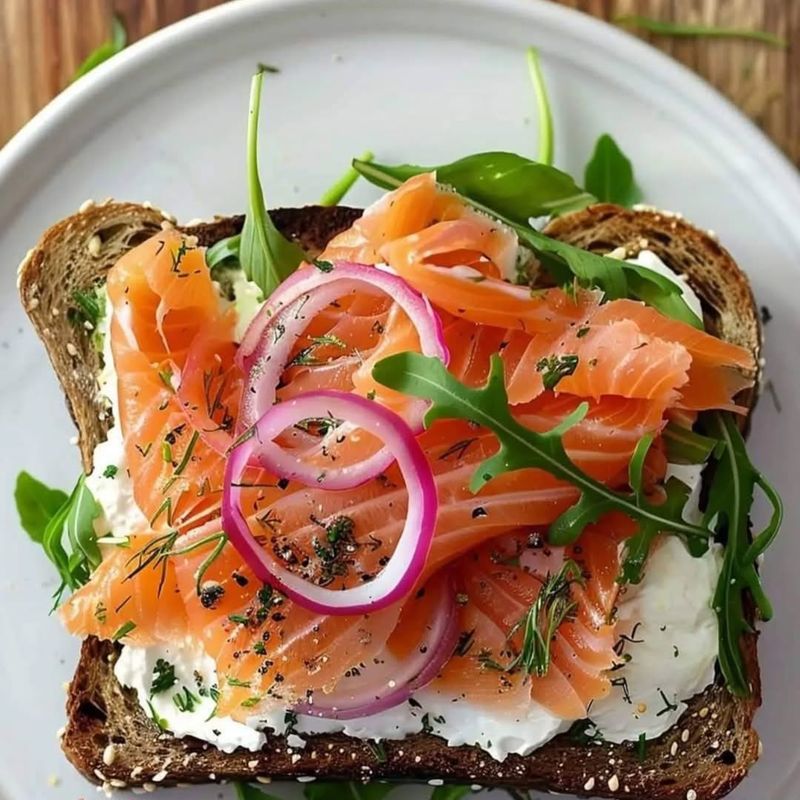 Smoked Salmon on Brown Bread