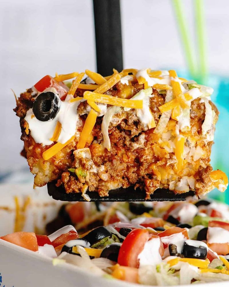 Spicy Fiesta Tater Tot Casserole