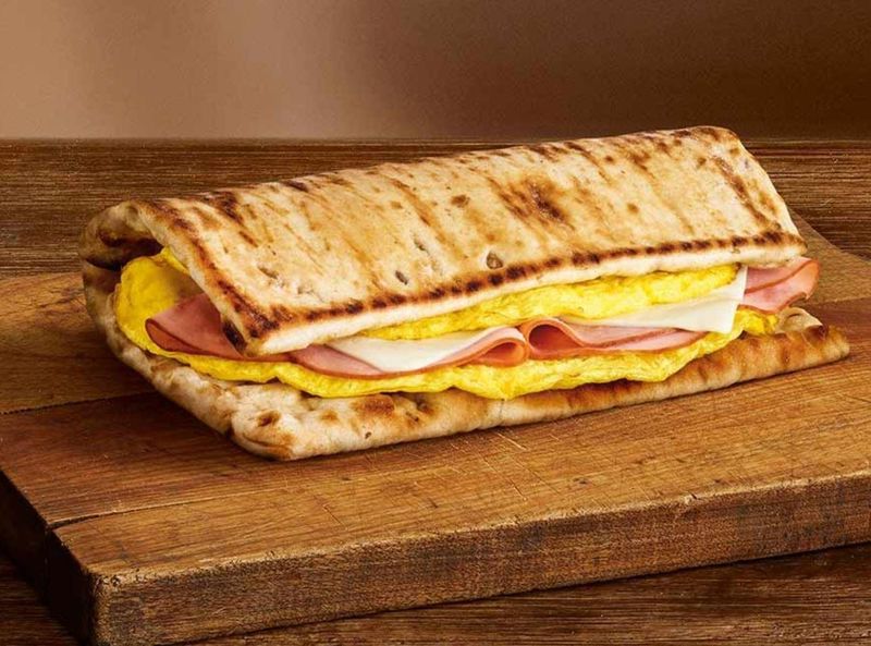 Subway's Ham Egg And Cheese Flatbread