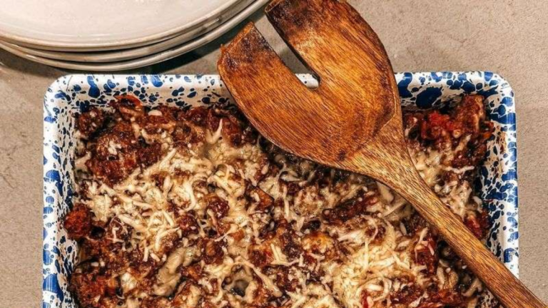 The Coziest Little Italian Hot Dish (Perfect for Your 8×8 Pan)