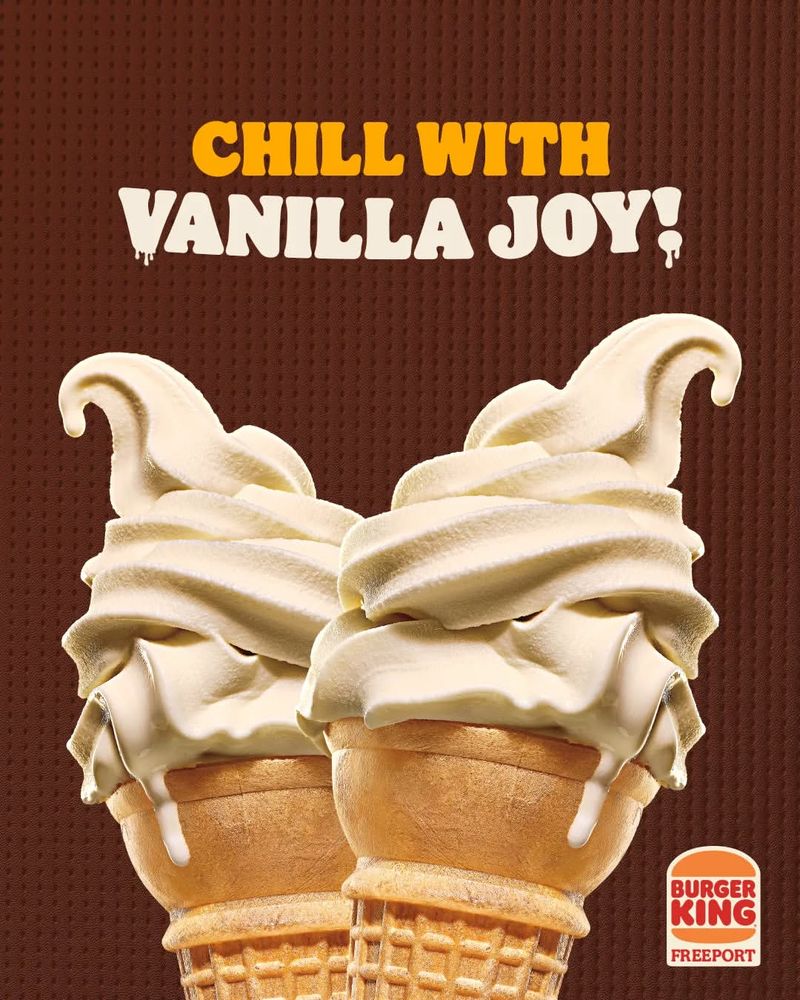 Vanilla Soft Serve Cone