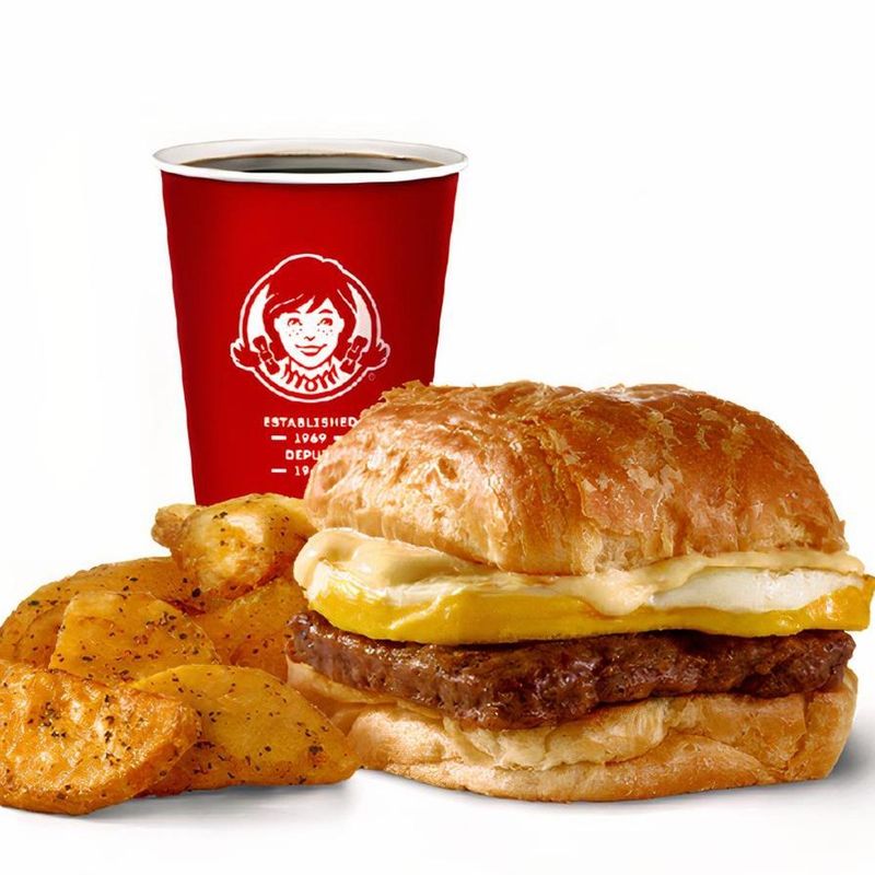 Wendy's Sausage Egg And Swiss Croissant