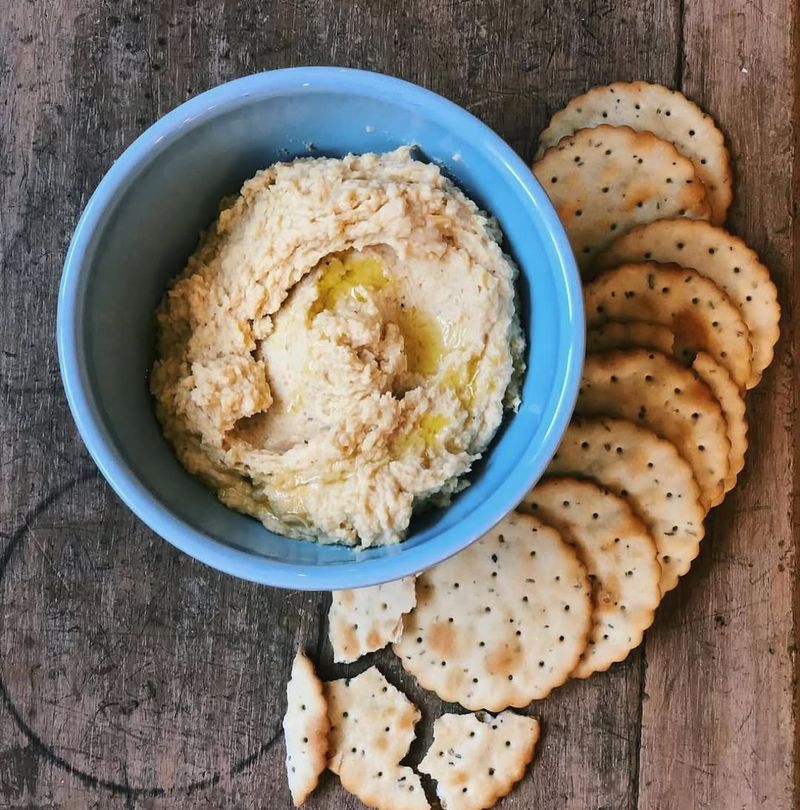 Whole-Grain Crackers + Hummus