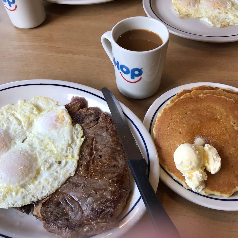 T-Bone Steak and Eggs