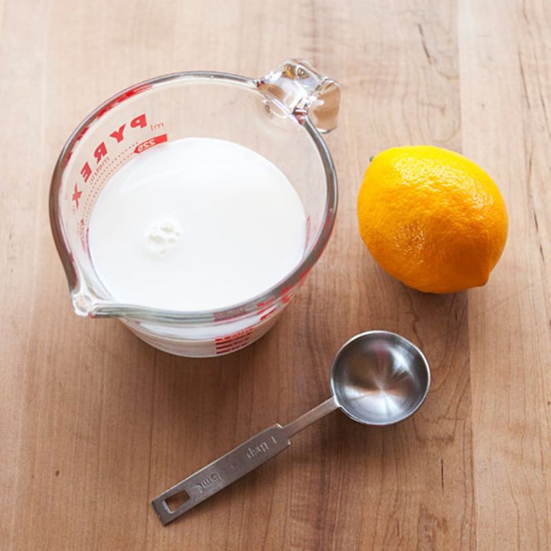 Swap buttercream for milk and lemon juice