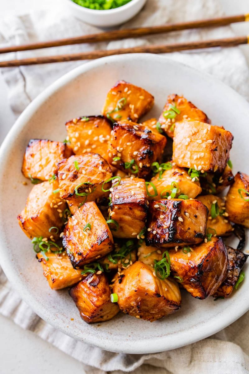 Air Fryer Salmon Bites