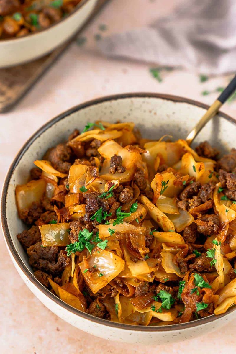 Ground Beef and Cabbage Skillet