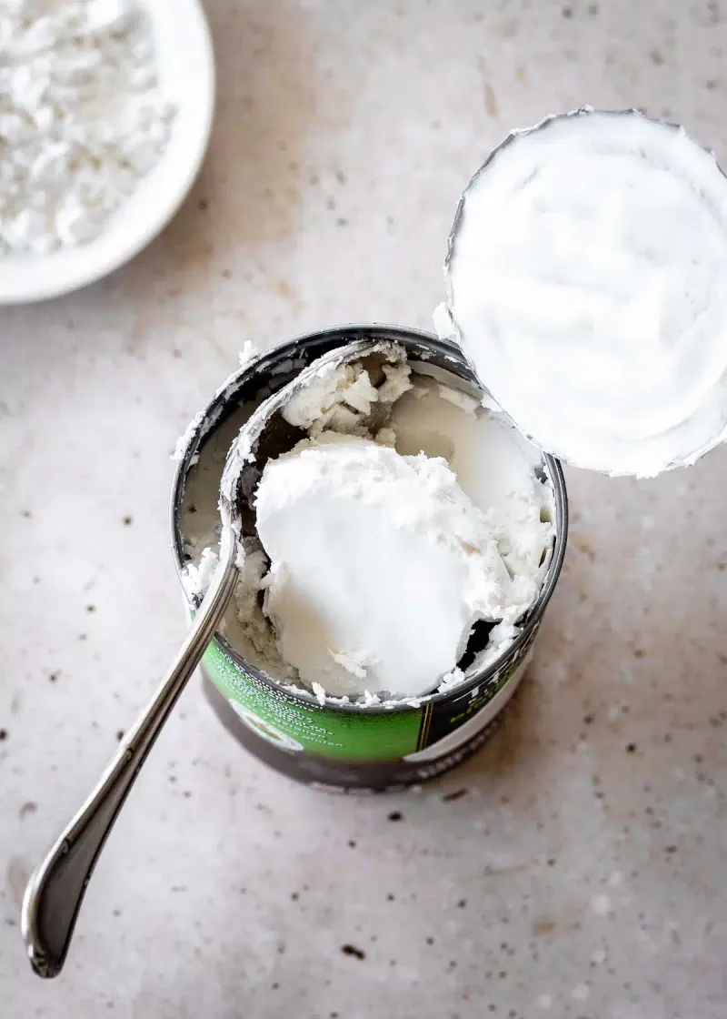 Swap heavy cream for coconut cream in desserts or sauces