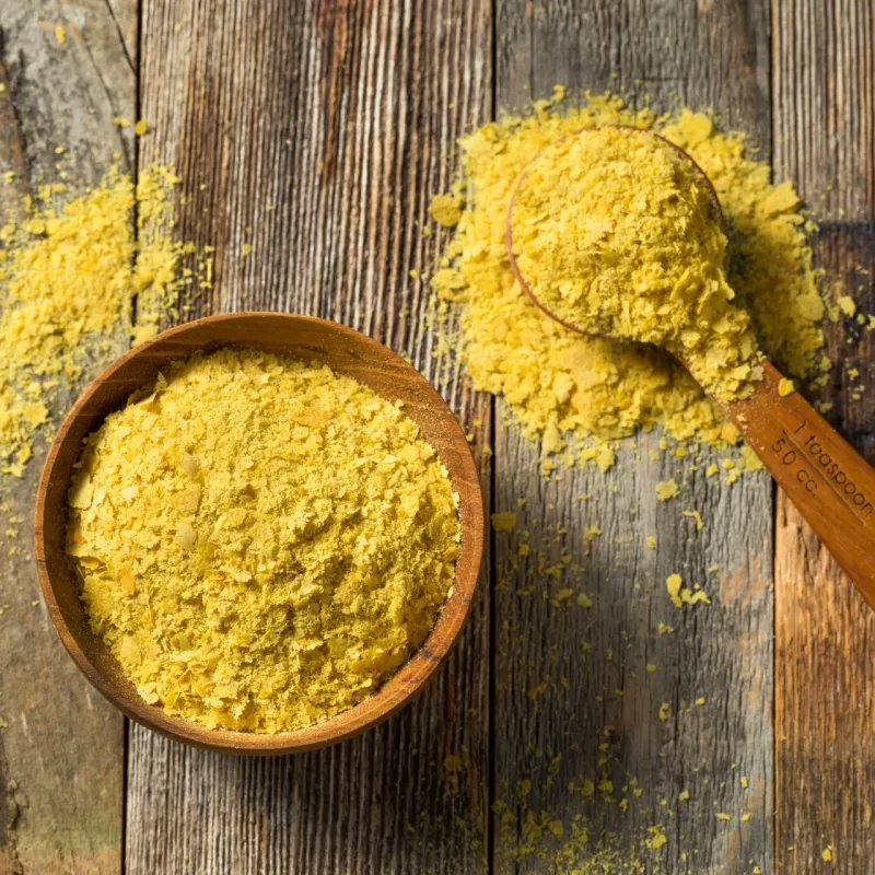 Swap cheese for nutritional yeast