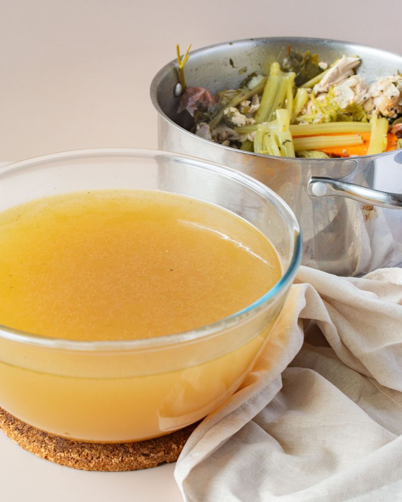 Swap white wine for chicken stock and apple cider vinegar