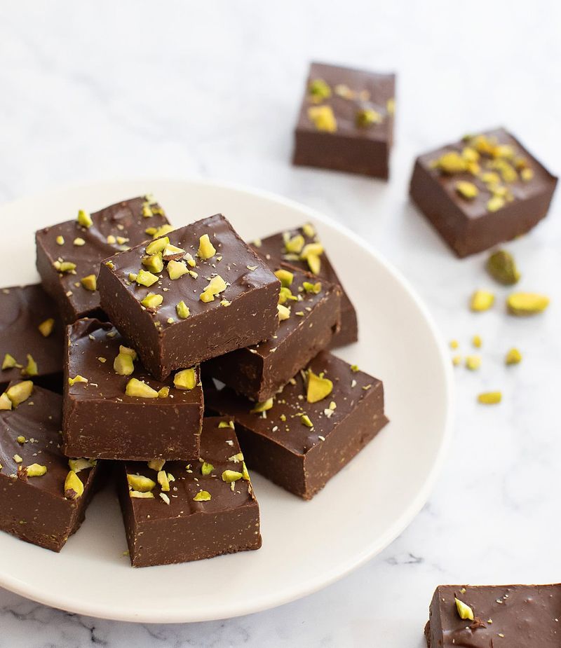 Chocolate Pistachio Fudge