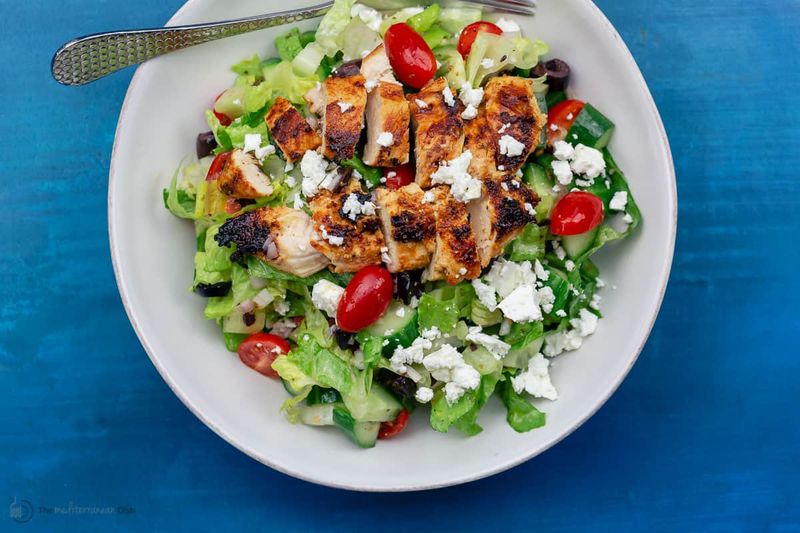 Greek Salad with Grilled Chicken