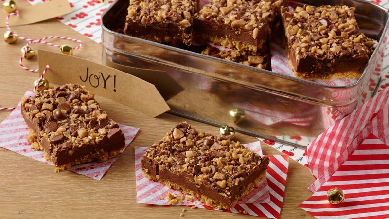 No-Bake: Fudgy Toffee Bars