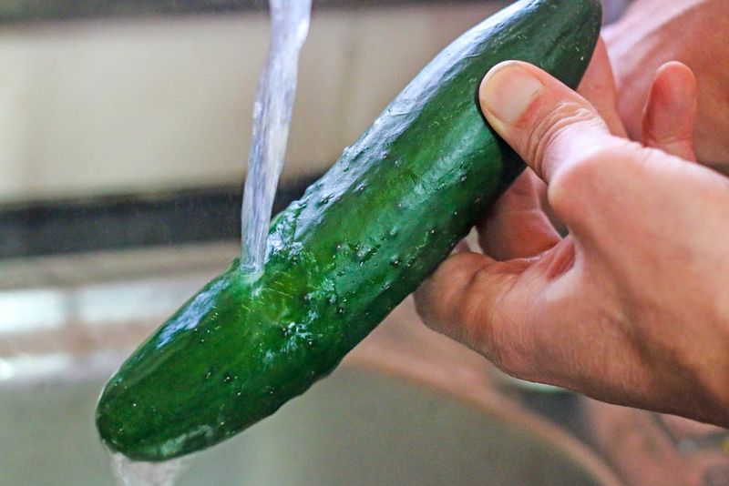 Forgetting To Wash Your Cucumbers