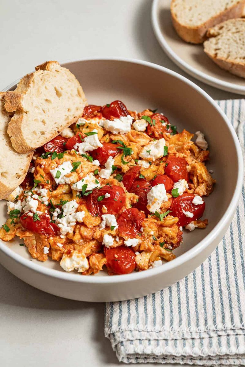 Strapatsada (Greek Tomato and Egg Scramble)
