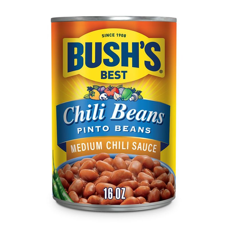 Bush’s Best Chili Beans – Pinto Beans in Medium Sauce