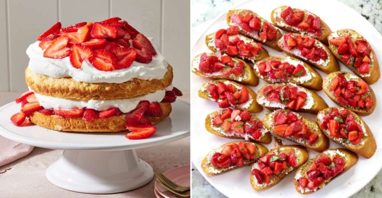 5 Delicious Strawberry Desserts and 5 Savory Dishes for a Fresh Spring Feast
