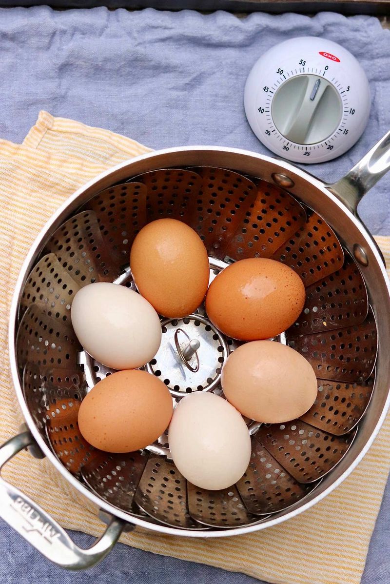 Steam, Don’t Boil For Easy Peeling