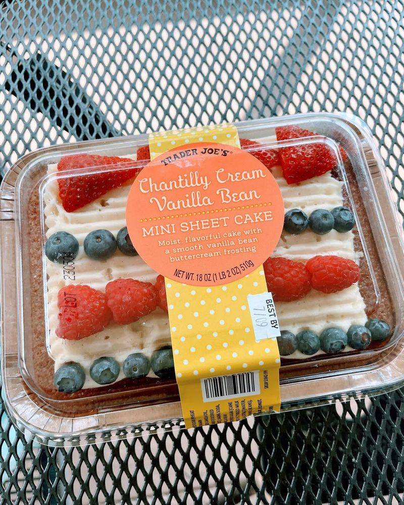 Trader Joe’s Chantilly Cream Vanilla Bean Mini Sheet Cake
