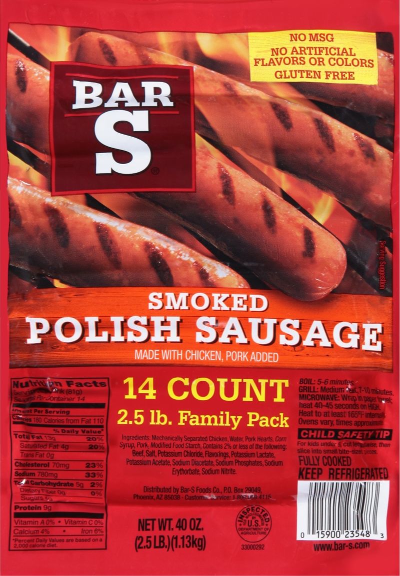 SKIP: Bar S Smoked Polish Sausage