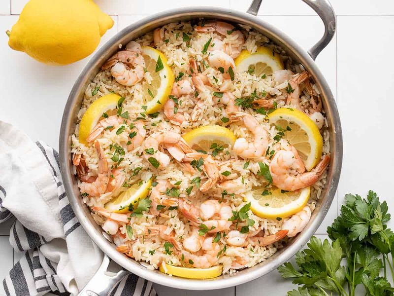 Garlic Butter Shrimp and Rice