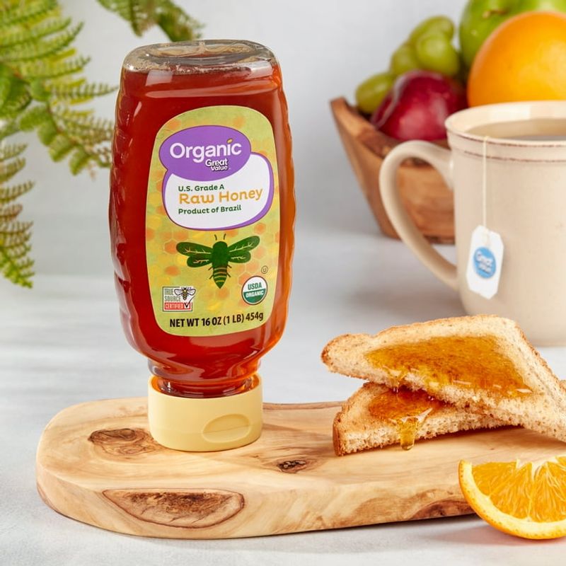 AVOID: Great Value Organic Raw Honey (16 oz)