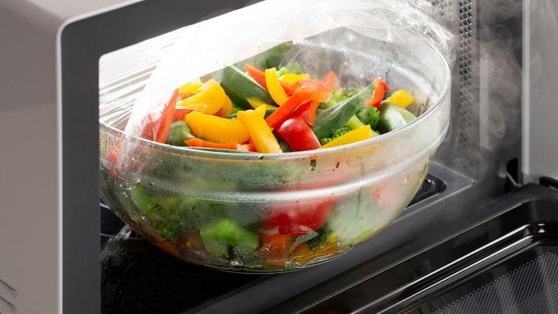 AVOID: Microwaving with Excess Water