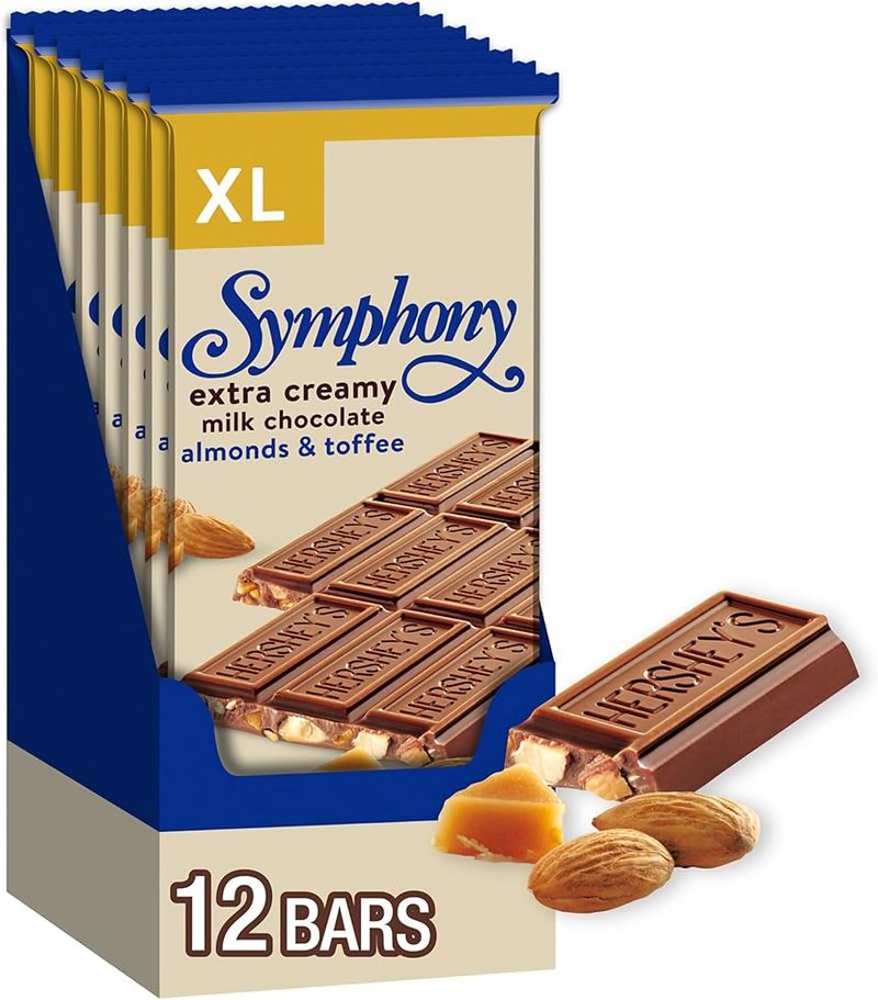 Hershey’s Symphony Creamy Milk Chocolate With Almonds & Toffee