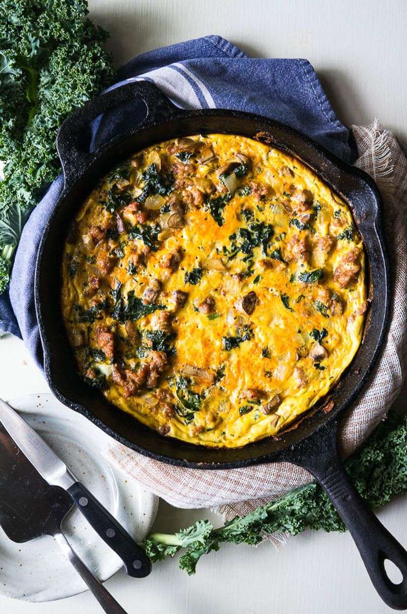 Sausage & Mushroom Frittata