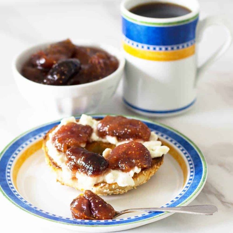 Fig Compote with Cream
