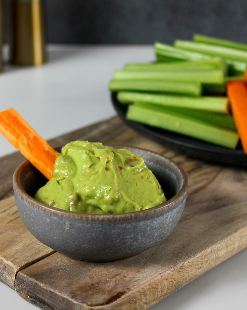 Carrot Sticks with Guacamole
