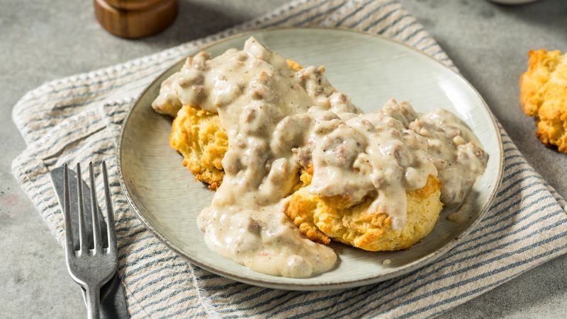 Arby's Sausage Gravy Biscuit