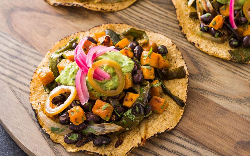 Sweet Potato and Poblano Tacos