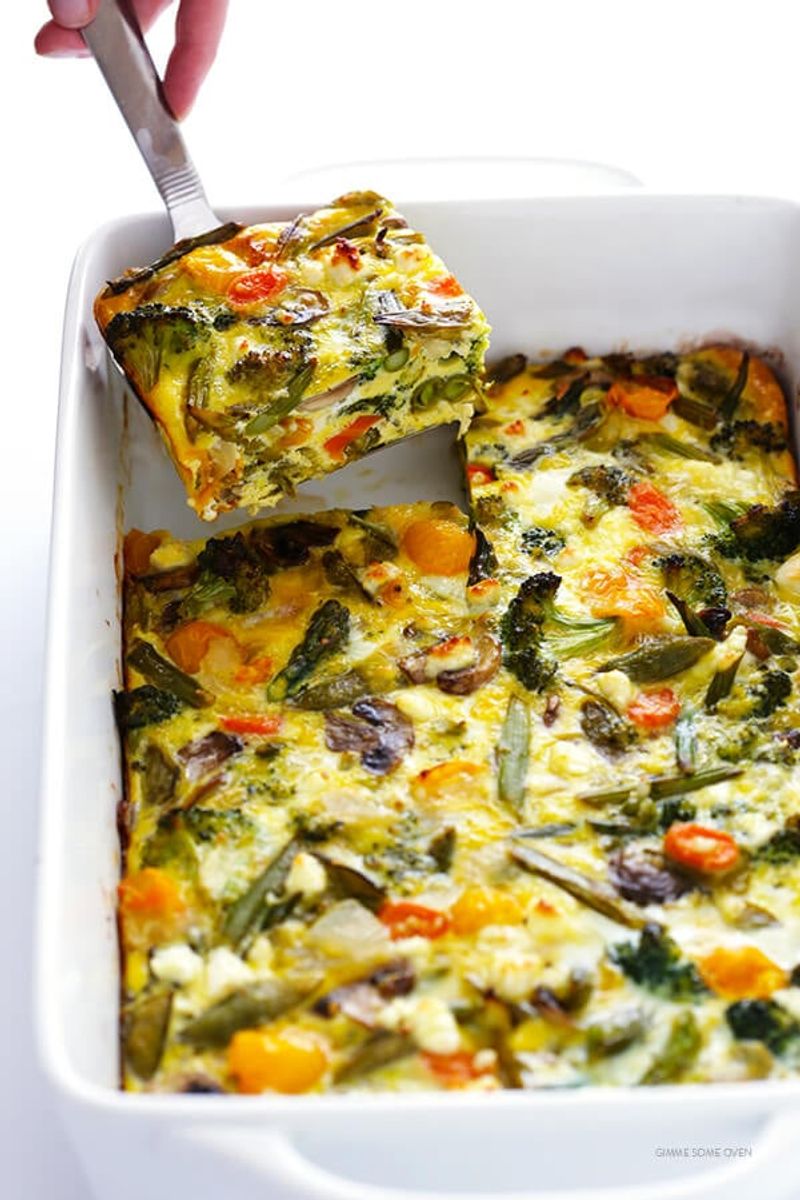 Spring Vegetable Egg Bake