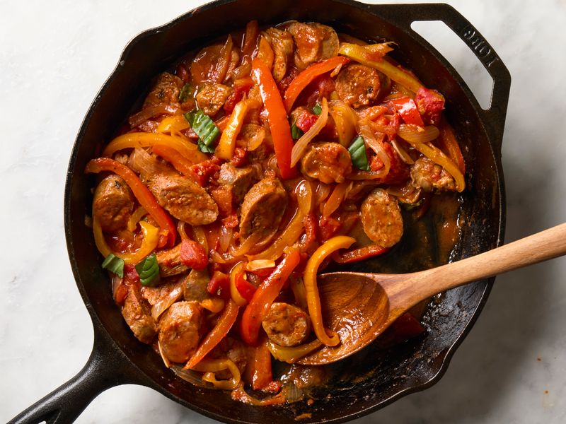 Sausage and Peppers Stir Fry