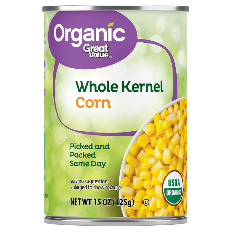 BUY: Great Value Organic Whole Kernel Corn (Canned)