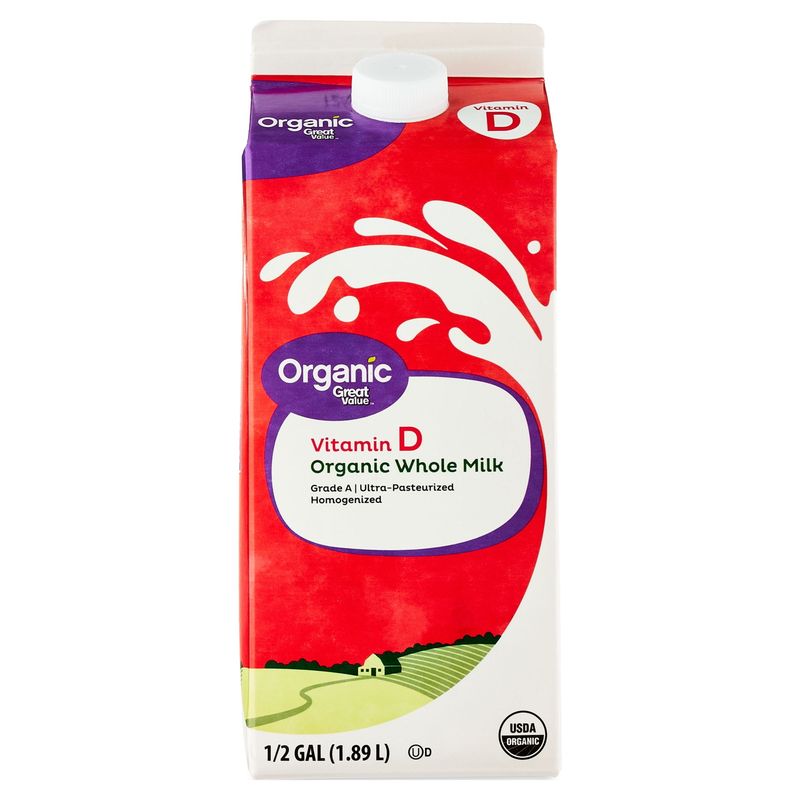 BUY: Great Value Organic Milk (Half Gallon or Gallon)