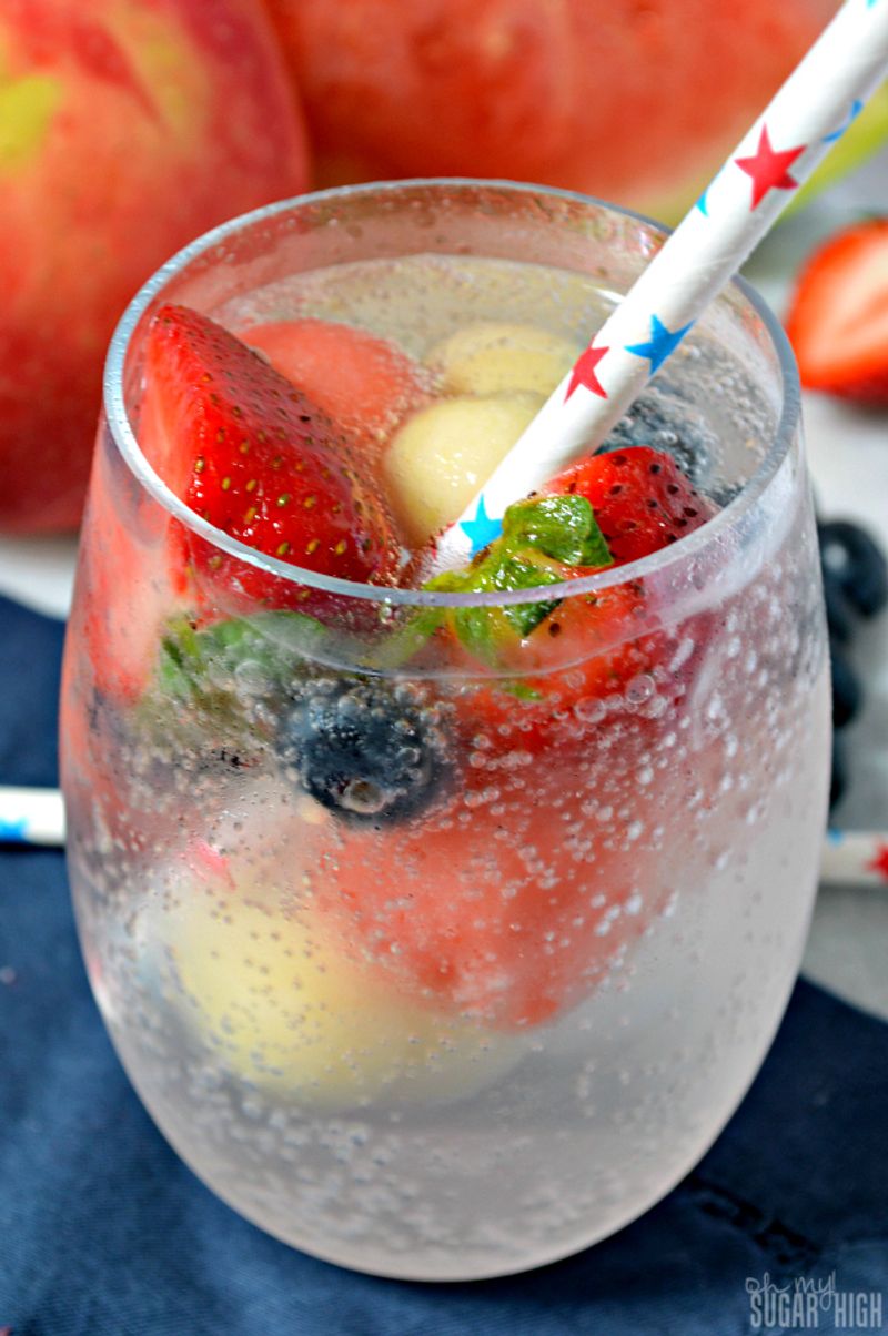 Sparkling Water with Fruit