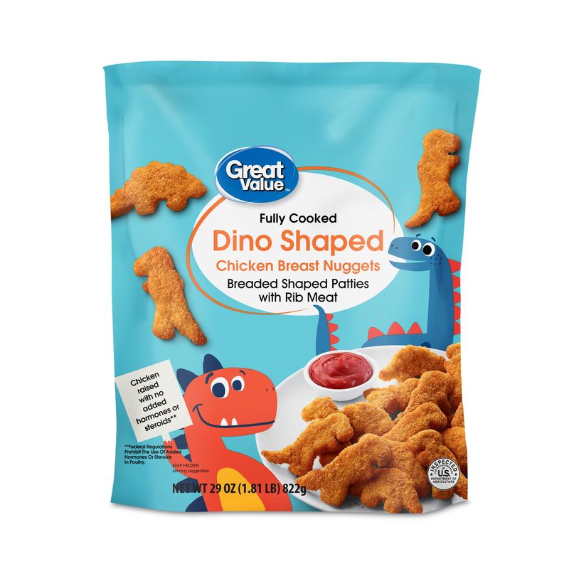 Great Value Dino Shaped Chicken Breast Nuggets