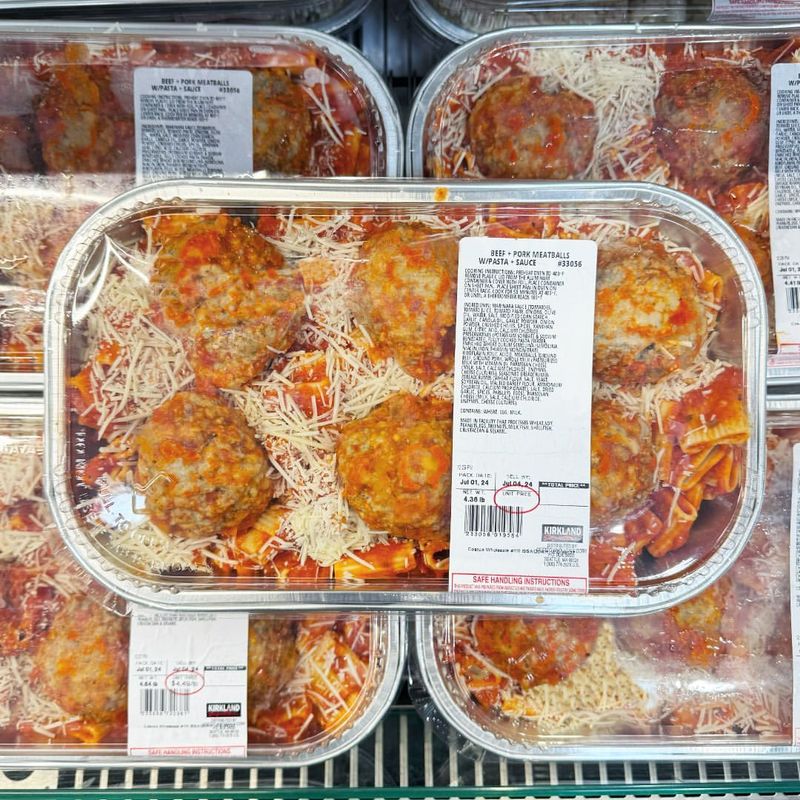 Beef & Pork Meatballs with Pasta & Sauce