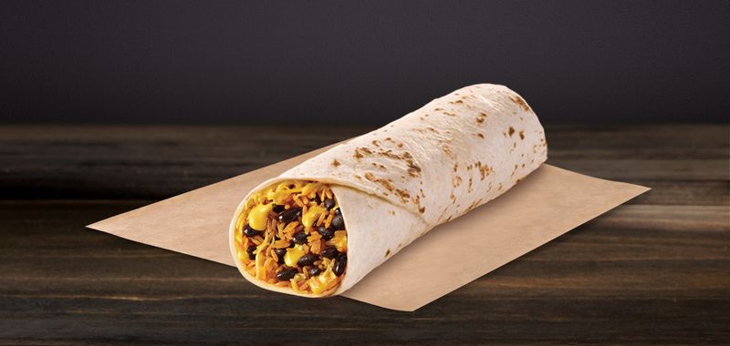 Black Bean Grilled Cheese Burrito