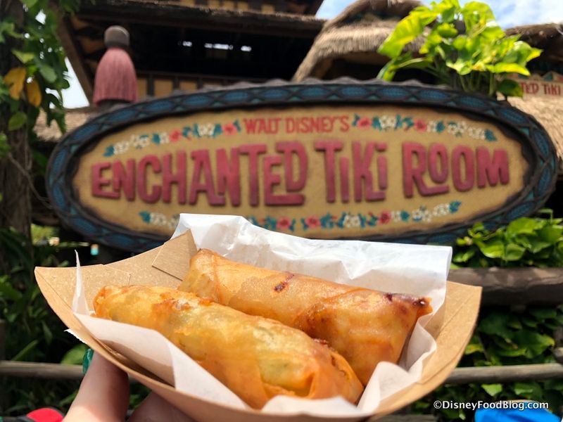 Cheeseburger or Reuben Egg Rolls at Magic Kingdom