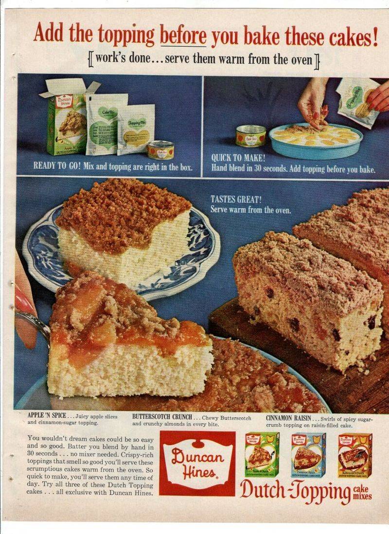 Duncan Hines Dutch Topping Cake Mixes