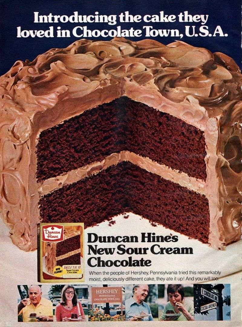 Duncan Hines Sour Cream Chocolate Cake