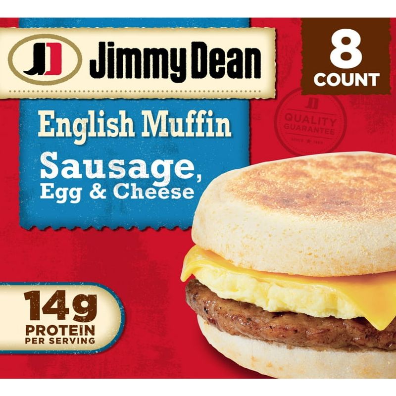 English Muffin Sandwich with Sausage, Egg & Cheese