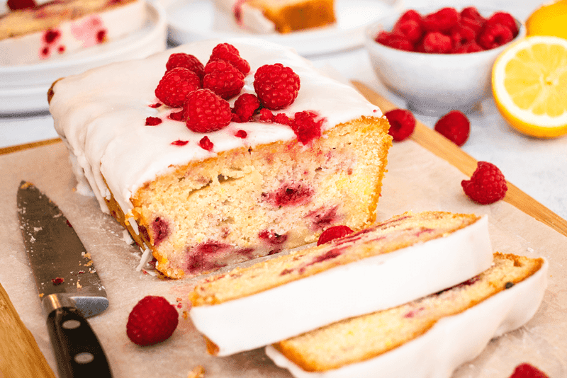 Raspberry Lemon Drizzle Cake