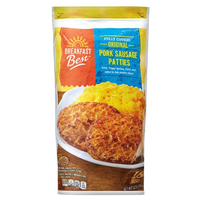 Breakfast Best Fully Cooked Original Sausage Patties