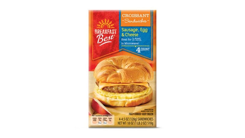 Breakfast Best Sausage, Egg, And Cheese Croissant Sandwiches