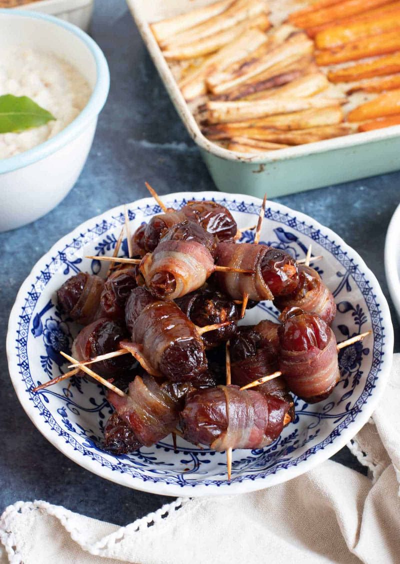Bacon-Wrapped Prunes